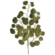 Artificial Metallic Eucalyptus Stem, 25-inch