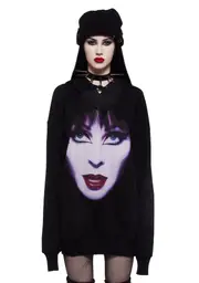 [Dolls Kill x Elvira] Up Close Oversized Hoodie