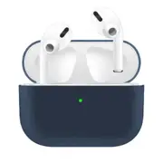 Silicone Earphone Case For Airpods Pro Shockproof Cases For Apple Bluetooth Headset Protective Cover Midnight blue