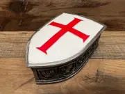 Knights Templar Resin Trinket Box 4.5" x 2"