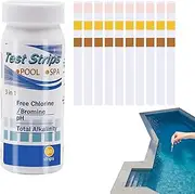 Pool Test Strips - Clear Water Hot Tub | Spa Water Quality Detection Paper | Spa Test Strips | Multi-Functional Testing Strips for Water Hot Tub, Swimming Pool, and Spa