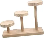 ELAYARD Wood Minimalism Jewelry and Dessert Display Stand Tiered Cake Showcase Rack for Weddings Birthdays Home Decor Organizer for Jewelry Cupcakes
