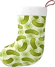 Sushi Dill Pickles Print Stocking Family Holiday Decor Christmas Stocking 17.7 in Xmas Stockings Gifts