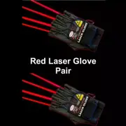 OMNISISTEM RED LASER GLOVES Left & Right Pair 4 Unique Beams