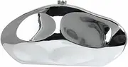[WuDiaoer] Acrylic Shell Shape Clutch Bag Trendy Metallic Acrylic Clutch Shiny Egg Purses and Handbags for Women Wedding Party