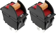 ECSiNG 2pcs SW7A Table Saw On-Off Toggle Switch 12A/20A 250V Compatible with Delta 489105-00 Compatible with Ryobi