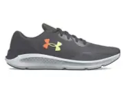 Under Armour 3024878 100 Men Charged Pursuit 3 BLACK/GREY/GREEN Shoes 10.5