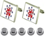 [Select Gifts] Shirt Dress Studs German Community Flag Cufflinks