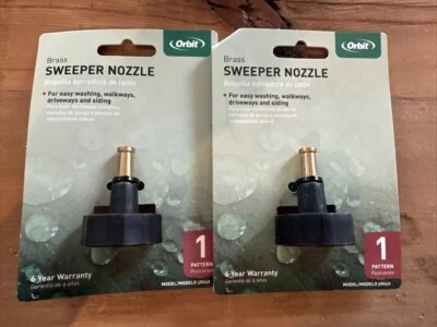 2 Orbit 58040N Outdoor Sweeper High Impact Jet Brass Spray Nozzle
