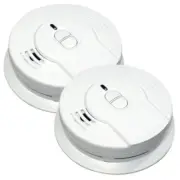 10 Year Worry-Free 2-Pack Battery Powered Smoke Detector with Ionization Sensor