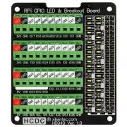 Rpi GPIO Status LED & Terminal Block Breakout Board HAT for Raspberry Pi A+ 3A+