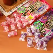 A Tasty Japanese Hard Candy Snack: Jumbo Grape Flavor with Fruit Juice Sandwich.