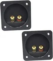 Yardenfun Speaker Box Connector Binding Post Loudspeaker Terminal Cup Speaker Terminal Connector 2pcs Set for Simple Installation and Tight Connection