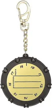 Golf Stroke 18 Hole Score Counter Keeper Scoring Bag Tag Keychain Clip Counter Accessories