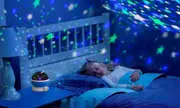 Night Light Moon Star LED Projector Lamp for Kids Bedroom Decor - Purple