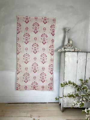 Art Nouveau fabric material FADED pink material The Textile Trunk