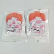 2 Silicone Baby Teething Mitten Teething Glove Candy Wrapper Sound Teether Pink