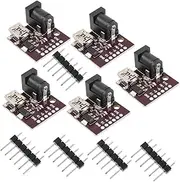 5pcs Module b Type PCB Converter pinboard Digital Converter Micro USB to dip 5 pin Board Lithium Battery Charge Board USB Power Outlet DIY USB 5v Boards dc Adjustable Splint