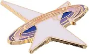 [Generic] Star Brooch Pins Enamel Lapel Pins for Women Men Girls Dress Suit Accessory Cute Enamel Pin Star Party Favors Shawl Clip