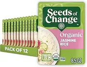 SEEDS OF CHANGE Organic Jasmine Rice, 8.5 Ounce (Pack of 12)
