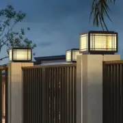 Outdoor Pillar Lights Yard Pillar Light Garden Gate Post Lamp Post Lighting 30cm