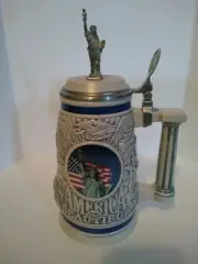 Avon Statue of Liberty America the Beautiful Stein