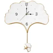 Elegant Wall Clock with Pendulum Battery Operated Non Ticking Silent Unique H...