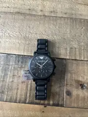 New Emporio Armani AR1895 Chronograph Black Quartz Analog Men's Watch