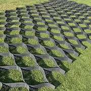 Geo Cells Gravel Grid for Grass, Permeable Driveway Stabilization System with Drain, Mud Control/Erosion Control Soil Slopes Stabilization 2in Tall, (Size : 1m x 2m (3.3X6.5ft))