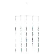 [AFN Fishing & Outdoors] Teaser Bar with 5 Laser Fish Strips 90cm