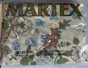 VTG Martex Sheet SET Pillowcases Full Lady Pepperell Rosalinda 1976 Peach Retro