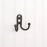 Oil Rubbed Bronze Wall Mount Hat Coat Rope Hook Towel Holder Cubby Hooks