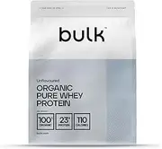 BULK POWDERS Organic Pure Whey Protein Powder, No Artificial Sweetners, Unflavoured, 1 kg
