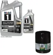 Mobil1 M1-113A Engine Oil Filter & 6 Quarts Mobil1 5W30 Full Synthetic Motor Oil (for: Chrysler)