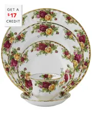 Royal Albert Old Country Roses 5pc Place Setting with $17 Credit