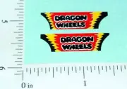 Pair Superfast Matchbox #43 Dragon Wheels Sticker SF-43B