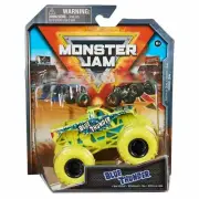 2024 Monster Jam Yellow Blue Thunder True Metal Spin Master Series 34 - Gift Toy