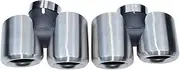 Compatible For Land Rover Defender 90 110 130 Exhaust Tip 2020-2024 Rear Muffler Tail tip Stainless Steel Wire Drawing Four Outlet(Wire Drawing 2.0T)