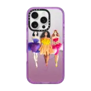 iPhone 16 Pro Impact Case MagSafe Compatible Petal Pals BFF Fashion Illustration Case