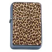 Wild Animal Prints D6 Flip Top Oil Lighter Wind Resistant Leopard