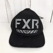 FXR RACING PODIUM HAT - BLACK Size = S/M Black & Gray Embroidered