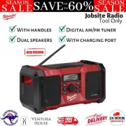 New MILWAUKEE WORKSITE RADIO JOB SITE FM AM Speaker Cordless Portable USB Port