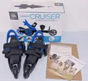 NEW Cardiff CRUISER Large Inline Skates (Shoe Step in's) Blue/Black Mens sz 4-13