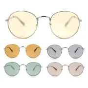Small Micro Round Metal Rim Retro Dad Fashion Sunglasses