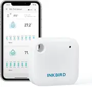 INKBIRD WiFi Thermometer Hygrometer Monitor, Smart Temperature Humidity Sensor IBS-TH3 with App Notification Alert, 1 Year Data Storage Export, Remote Monitor for Greenhouse Wine Cellar Baby Room