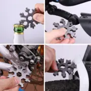Portable 18 In 1 Snowflake Multi Pocket Tool Spanner Hex Wrench Multipurpose