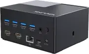 WAVLINK USB C Docking Station Dual Monitor, 100W Charging for MacOS and Windows