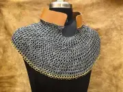Chainmail Aventai, Larp & Reenactment Viking chainmail Aventail for helmet