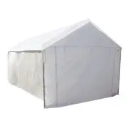 Portable Freestanding Carport Sidewalls White Waterproof Fire Retardant Panels
