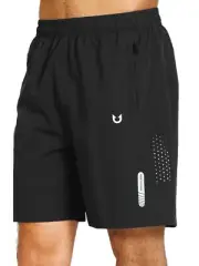 NORTHYARD Men's Athletic Running Shorts Basketball Hiking Exercise Black XL